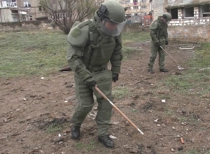 Russian peacekeepers continue demining social facilities in Nagorno-Karabakh