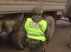 Շուշիի մոտակայքում գտնվող անցակետի աշխատանքը