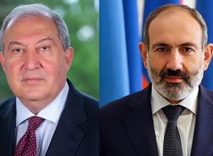 Nikol Pashinyan, Armen Sarkissian meet