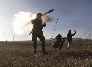 Российские миротворцы провели боевые занятия в Нагорном Карабахе