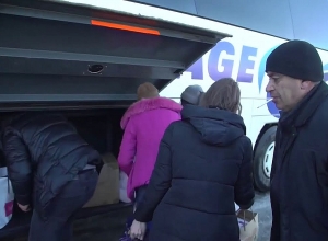 Прибытие беженцев в Степанакерт