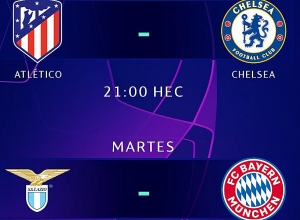 «Աթլետիկոյի» և «Չելսիի» 8-րդ հանդիպումը, «Լացիոյի և «Բավարիա» 1-ին խաղը. Չեմպիոնների լիգա