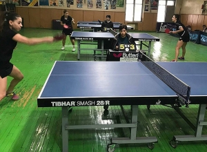 Հասմիկ Խաչատրյանը և Հարություն Հարությունյանը՝ Հայաստանի սեղանի թենիսի չեմպիոններ