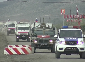 Доставка грузов российскими миротворцами в Нагорном Карабахе