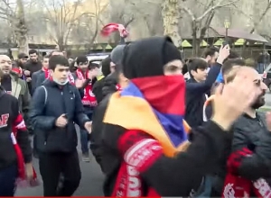 Երկրպագուների  միասնական երթը դեպի մարզադաշտ