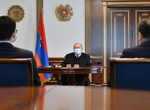 President Armen Sarkissian received the Minister of Justice Rustam Badasyan