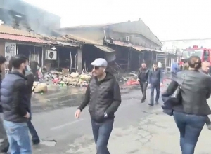 «Սուրմալու» առեւտրի կենտրոնը՝ հրդեհից հետո