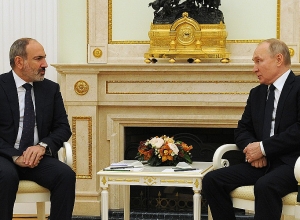 Vladimir Putin receives  Nikol Pashinyan in the Kremlin