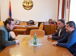 Араик Арутюнян принял мэра Еревана Айка Марутяна