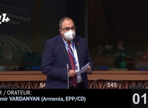 Фактически Азербайджан хотел мира, начиная войну? Выступление Владимира Варданяна в ПАСЕ