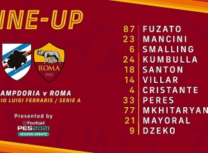 Ուղիղ. «Սամպդորիա» - «Ռոմա». Հենրիխ Մխիթարյանը հայտավորված է հիմնական կազմում