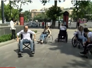 «Մեկ օր անվասայլակով» ֆլեշմոբի նպատակն էր ցույց տալ հաշմանդամություն ունեցող անձանց դժվարությունները