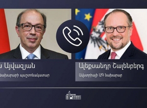 Ара Айвазян провёл телефонный разговор с главой МИД Австрии
