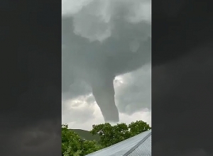 Торнадо, наблюдавшееся вчера в населённых пунктах возле города Абовян