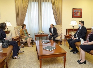 Արա Այվազյանը ՀՀ-ում ԵԽ գրասենյակի նորանշանակ ղեկավարի հետ խոսել է Արցախում ստեղծված իրավիճակի մասին