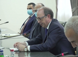 Встреча Ара Айвазяна с министром иностранных дел Ирана Мохаммадом Джавадом Зарифом