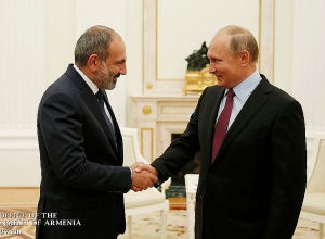 Նիկոլ Փաշինյանին շնորհավորական ուղերձ է հղել Վլադիմիր Պուտինը