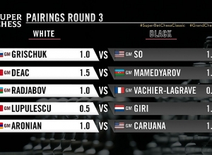 Լևոն Արոնյան-Ֆաբիանո Կարուանա. Superbet Chess Classic, 3-րդ տուրի պարտիա․ ՈՒՂԻՂ