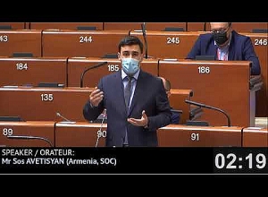 Выступление Соса Аветисяна в ПАСЕ