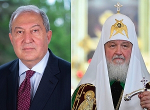 По случаю Дня рождения Армена Саркисяна поздравил Патриарх Московский и Всея Руси Кирилл