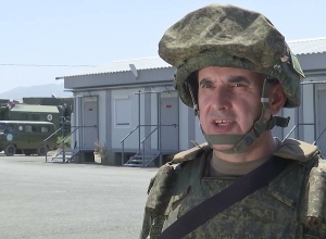 Брифинг представителя РМК в Нагорно-Карабахской Республике полковника Владислава Дёмкина