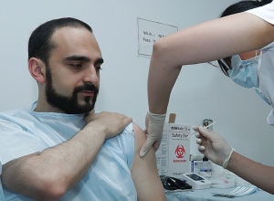 Тигран Авинян получил вторую прививку от COVID-19