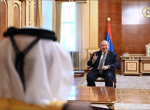 Президент Армен Саркисян принял руководителей «Air Arabia»