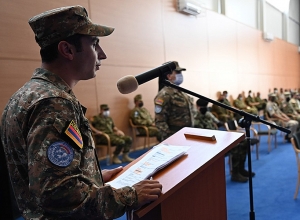 Состоялась церемония передачи командования миссии армянских миротворцев