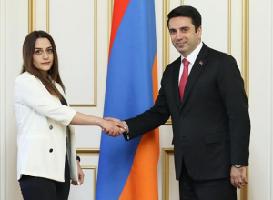Ален Симонян встретился с представительницей ассирийской общины
