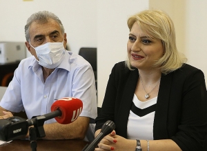 Думанян принял чемпионку Европы по шахматам Э. Даниелян и председателя Шахматной академии Лпутяна