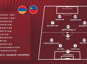 Հայտնի է  Հայաստանի հավաքականի մեկնարկային կազմը Լիխտենշտեյնի հետ խաղում