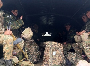 Резервисты, участвующие в трёхмесячных сборах, вышли на боевые позиции