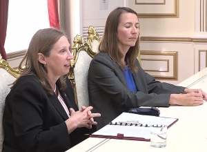 Ալեն Սիմոնյանի և ԱՄՆ արտակարգ եւ լիազոր դեսպան Լին Թրեյսիի հանդիպումը