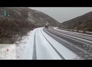 Դիլիջանի ոլորաններում ձյուն է տեղում