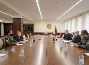 Министр обороны РА принял посла Чехии