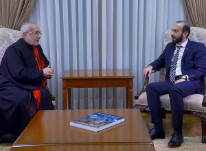 Արարատ Միրզոյանը հանդիպել է Տանն Կիլիկիո Կաթողիկէ Հայոց Պատրիարք Ռաֆայէլ Պետրոս Մինասեանին