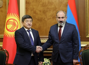 Նիկոլ Փաշինյանը հյուրընկալել է Հայաստան ժամանած Ղրղզստանի վարչապետ Ակիլբեկ Ժապարովին