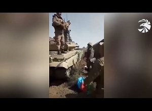 Թռավ տանկի վրա ու գլխից խփեց թուրքին