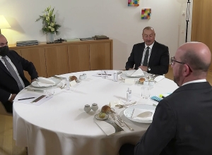 Մեկնարկել է Նիկոլ Փաշինյանի, Իլհամ Ալիևի և Շառլ Միշելի  եռակողմ հանդիպումը