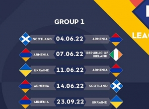 Հայտնի է Հայաստանի հավաքականի խաղացանկը Ազգերի լիգայի նոր մրցաշարում