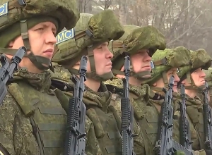 Հանդիսավոր արարողություն՝  նվիրված Ղազախստանում ՀԱՊԿ ուժերի խաղաղապահ գործողության ավարտին. ՌԴ ՊՆ