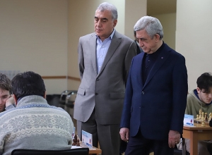 Սերժ Սարգսյանը այցելել է Անդրանիկ Մարգարյանի հուշամրցաշարին