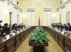 Ալեն Սիմոնյանն ընդունել է Վրաստանի արդարադատության նախարար Ռատի Բրեգաձեի գլխավորած պատվիրակությանը