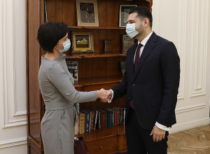 Вице-премьер Матевосян принял посла Литвы в Армении