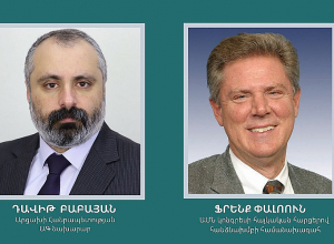 Глава МИД Арцаха Давид Бабаян встретился с Фрэнком Паллоне в дистанционном формате