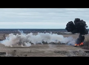 Ուկրաինական կողմը հրապարակել է ռուսական ուղղաթիռի խոցման պահը