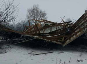 Обвалы из-за снега в Арцахе