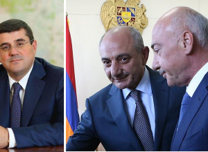 Արայիկ Հարությունյանը հանդիպել է Արկադի Ղուկասյանի և Բակո Սահակյանի հետ