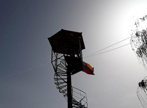 Արաքսի ափին՝ Փշատավանում Հայոց  եռագույնը բարձրացվեց թուրքական դիտակետի դիմաց