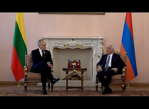Հանրապետության նախագահի նստավայրում տեղի են ունեցել հայ-լիտվական բարձր մակարդակի հանդիպումներ